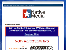 Tablet Screenshot of nativemediasales.com